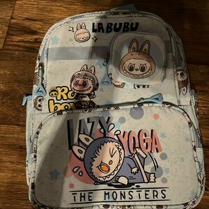 Labubu Blue Character Backpack